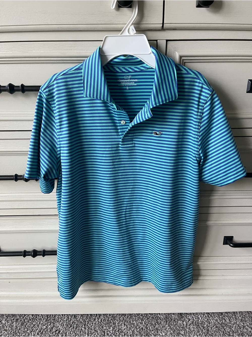 Vineyard Vines Performance Striped Polo size large